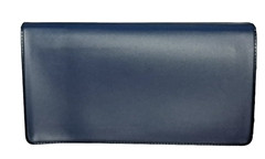 Dark Blue Vinyl Checkbook Cover Standard Top Stub 6- 1/4″ x 3-3/8″ New