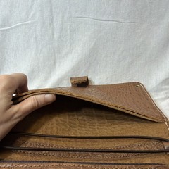 Planner Perfect Traveler’s Notebook Wallet w/ Purse Strap – Brown Alligator Skin