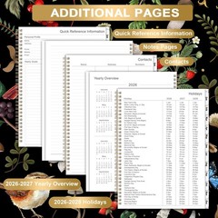 2026 Planner – Planner 2026, 9″ x 11″, Jan 2026 – Dec 2026, 2026 Weekly Monthly
