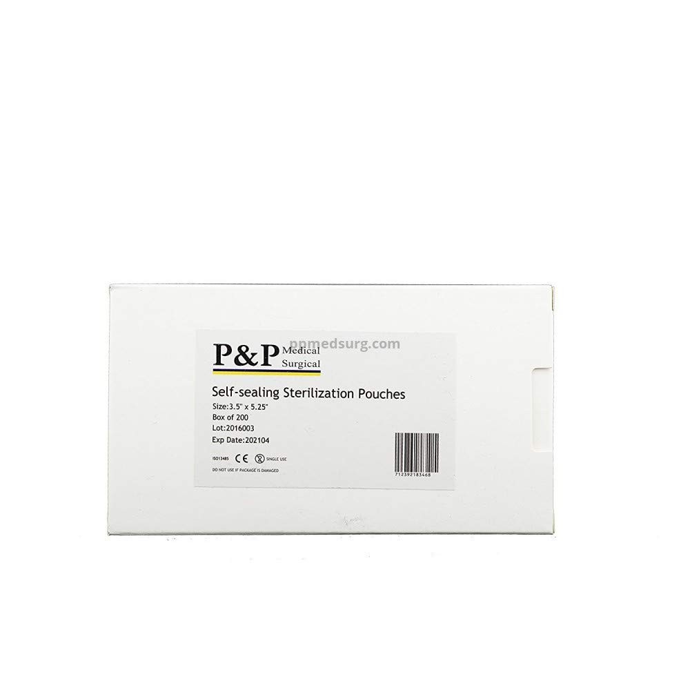 Sterilization Pouches 3.5”x5.25” Self-Sealing Autoclave Bags with Indicators…