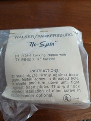 WALKER / WIREMOLD 1″ Locking Nipple 1124-1. (Lot of 4) NEW. Free Shipping.
