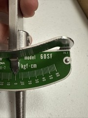 Tohnichi Torque Wrench 60SF Beam Type Torque Wrench, 6-60, 2kgf.cm, 1/4”