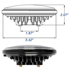 2x Par46 150W LED Aviation Grade Aircraft Landing Light 12000 Lumens Work Light