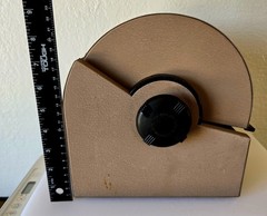 Vintage Rolodex Model No 2400-S Tan No key Metal Strong