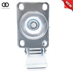 4Pcs 4 Inches Caster Wheels Locking Casters with Brake Swivel Plate Castors