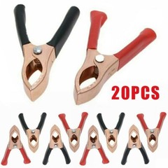 20 Pcs/Set 30A Car Battery Clip Cables For Alligator Clips Charger Clamp Repair