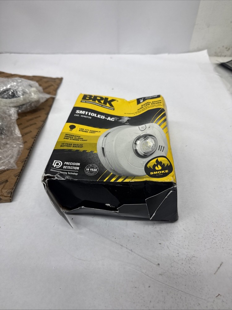 BRK SM110LED-AC Hardwired Smoke Alarm with LED Strobe