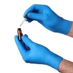 Blue Nitrile Disposable Exam Grade Gloves – Chemo Tested – 4.0 mil – Box of 100