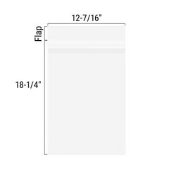 100 Pack Clear Acid-Free Bags for Art Mats and Pictures 12-7/16″ x 18-1/4″