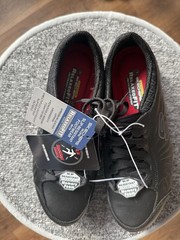 Skechers Work 76551EC ELDRED SR Womens Occupational Shoes Black, Size 7.5, NWT