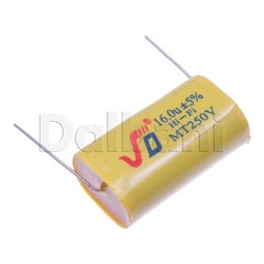 10-Lot MT250V16.0UF Electrolytic Capacitor Axial 16uF 250V