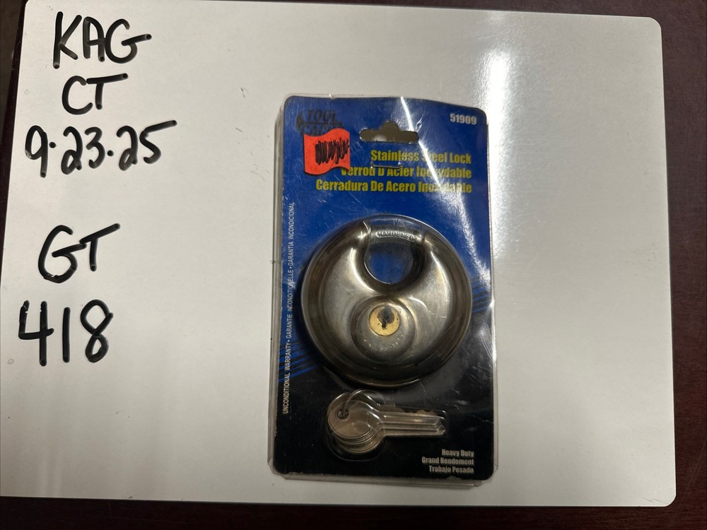 Tool Cache Stainless Steel Storage Lock #51909 Heavy Duty
