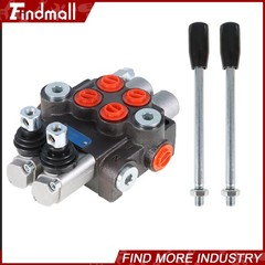 2 Spool 11 GPM Hydraulic Monoblock Double Acting Control Valve SAE Ports