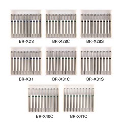 Dental Diamond Burs Drill Ball Round Type 25mm FG 1.6mm For High Speed Handpiece