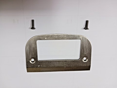 HUBBELL SS309DS LO-CON DUPLEX PLATE WITH RECTANGULAR OPENING, STAINLESS STEEL