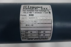 Itt Standard SX2000 Shell And Tube Heat Exchanger 1-1/2in 1in