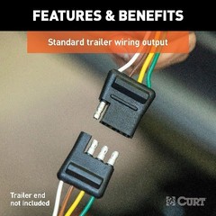 Vehicle-Side Custom 4-Pin Trailer Wiring Harness, Fits Select Equinox, Terrain