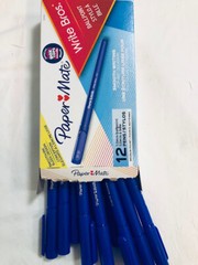 24 Count Paper Mate Write Bros. 1.00mm Ballpoint Pen,12 Blue Ink+12 Black ink