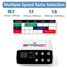 Dental Brushless Electric MicroMotor/ 1:1 1:5 Increasing LED Optic Handpiece