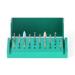30 Holes Dental Burs Block Holder Disinfection Sterilization Box for RA FG Bur