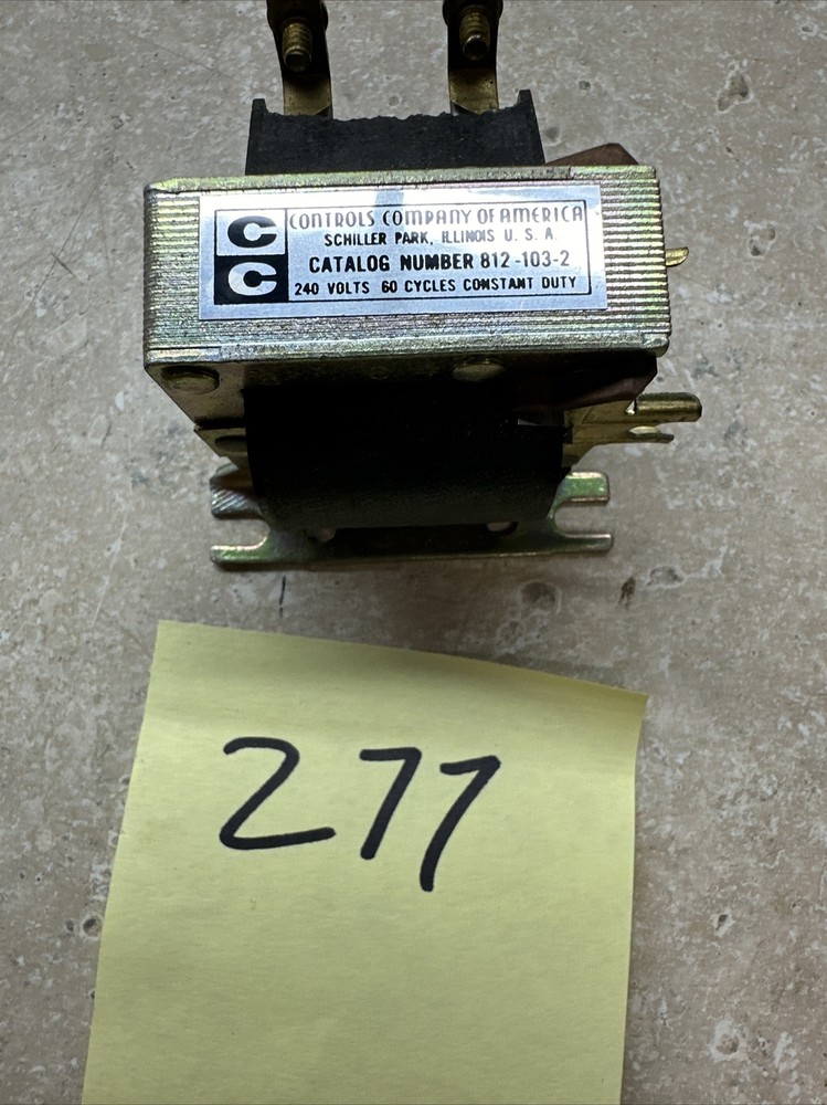 Controls Company Of America LUMEN CONTROLS 812-103-2 SOLENOID TRANSFORMER NIB
