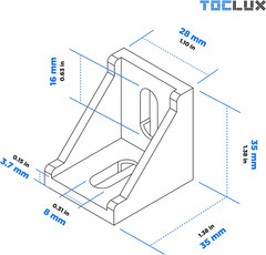 10 Sets Silver 3030 Aluminum Extrusion Corner Bracket Kit – 10pcs Corner Brac…
