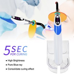 Dental Wireless Cordless LED Cure Curing Light Lamp 1800mw 5SEC Resin Cure Tool