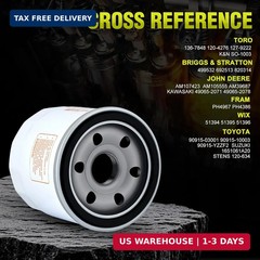 136-7848 Oil Filter for To-ro Timecutter Zero Turn Mower Replacement | 120-4276