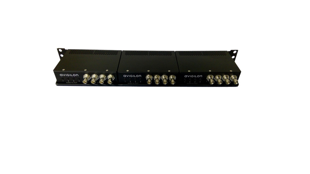 Avigilon Set of 3 Rack Mount ENC-4P-H264 4 Port H.264 Encoder Analog-To-Digital
