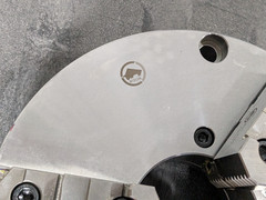 Bison Manual Lathe Chuck 3-Jaw Self Centering 12" Diameter Plain Back 7-866