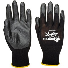 Ninja X Bi-Polymer Coated Palm Gloves Black Large 1 Pair