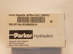 Parker Republic 637B-4-1/4-2 200PSI In-Line Direct-Acting Relief Valve 1/4″ NPT