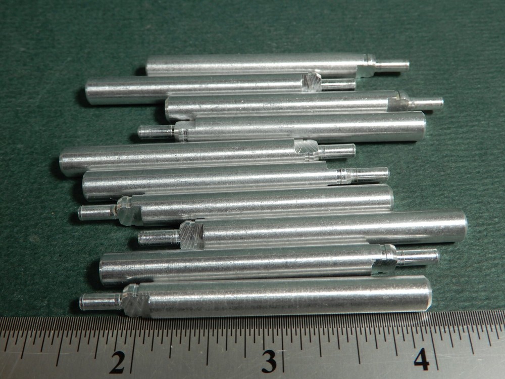 Lot of 10 2″ Shaft Potentiometer Extension Shafts 1/4″ for Split Shaft Pots Alum