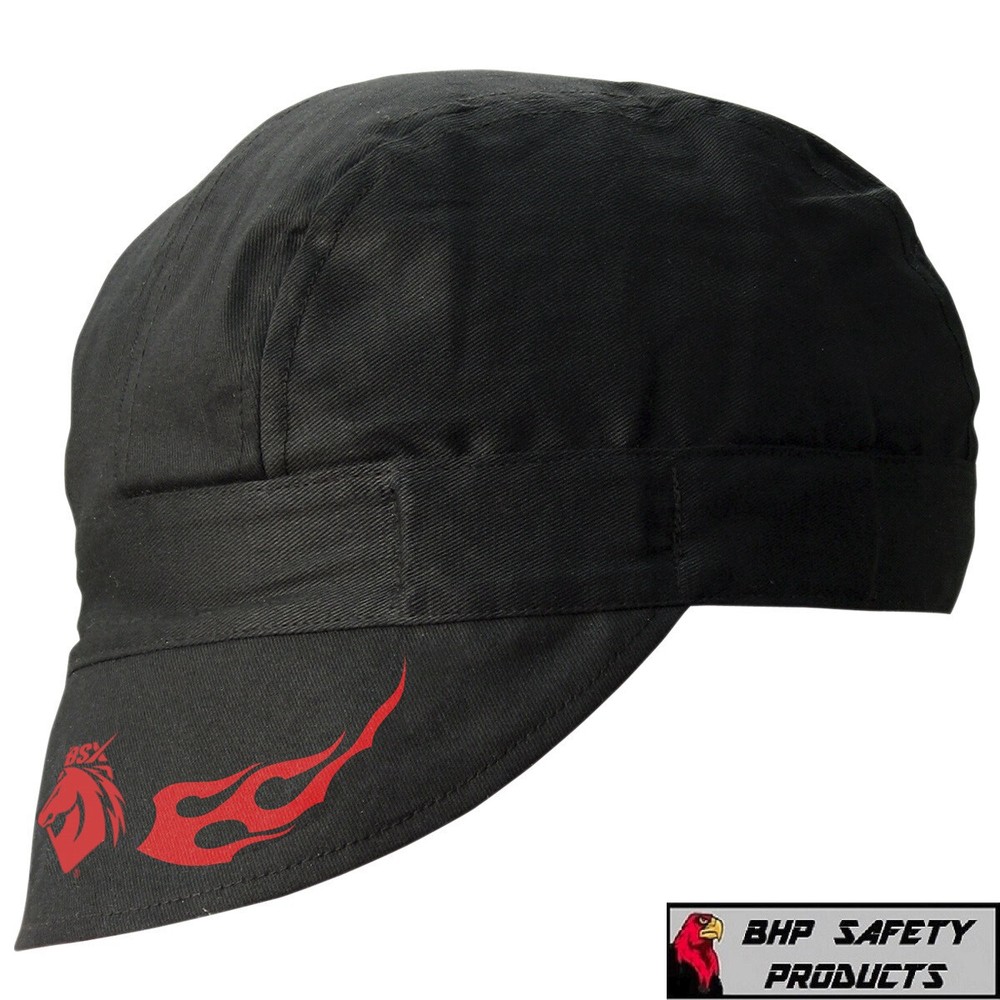 REVCO – BC5W-BK Armor Cotton Welding Cap, 100% Cotton Double Layer Protection