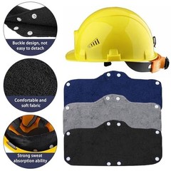 24 Pcs Washable Hard Hat Sweatbands – Cotton Liner for Safety Helmets, Dark Blue