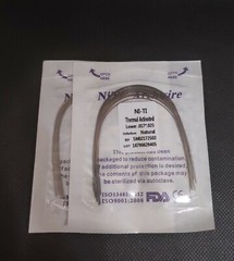 Dental Orthodontic Thermal Activated NITI Arch Wires Rectangular Natural Form