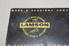 2 Boxes of 100 Lamson 3/8″ x 2″ Ribbed Carriage Bolts & Nuts Vintage USA