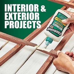 Wood Glue 8 Ounce Waterproof Exterior Interior Woodworking Repair Furniture