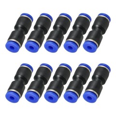 PATIKIL 1/8 Inches Push to Connect Fittings, 10Pcs Plastic Air Line Hose Fitt…