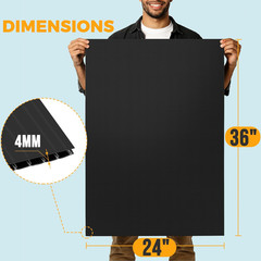 10-Pack Poster Board 24X36 Corrugated Plastic Sheets – 4Mm, Extra Large Waterpro