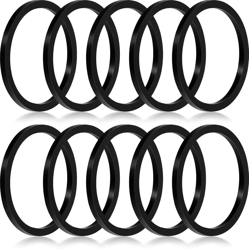 10 Pieces Compatible with Taco 007-007Rp Rubber Flange Gasket Seal, Black
