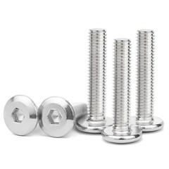 20Pcs M6x70mm Flat Head Screws and Bolts, M6 Socket Flat Head Screw, M6-1.0x70mm