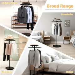 Round Clothing Rack, Clothing Display Rack, Floor-standing Garment Hanging Rack