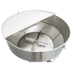 200KG/440LBS Stainless Feed Mixer Granular Plastic Mixer Machine W/Wheel 220V