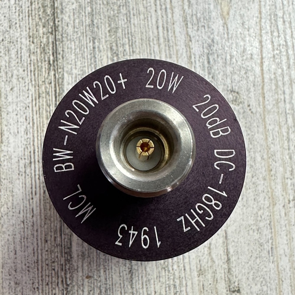 Mini-Circuits BW-N20W20+ 1943 20 dB Fixed Attenuator DC-18GHz 50Ω Connector N