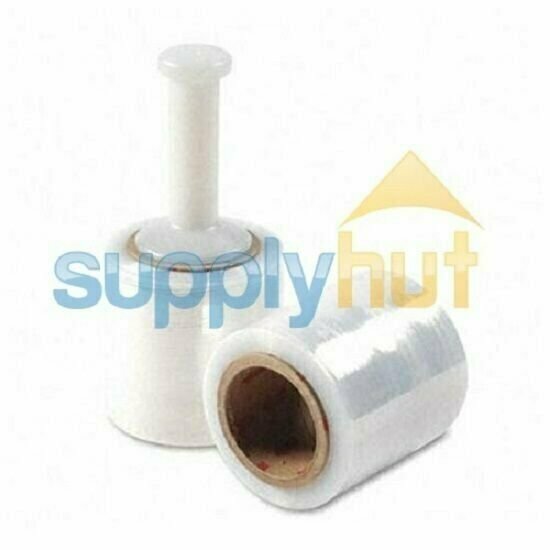 3″ in. x 1000FT 80 Gauge 1 Roll Stretch Shrink Film Hand Wrap + Handle