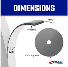 Flexible Magnet Tape – Strong Adhesive Backing