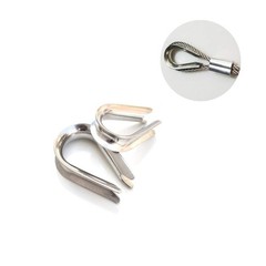 100 Pieces 1/8 inch Wire Rope Aluminum Sleeves Cable Crimps and 16 Pcs M3 Sta…