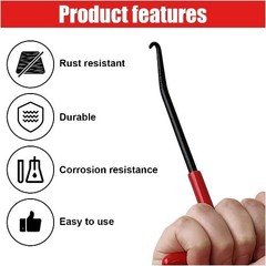 Exhaust Spring Hook, T Shaped Handle Exhaust Spring Hooks, Rubber C Size: 2PCS