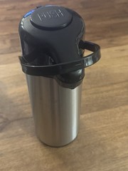 HUBERT® Airpot Coffee Dispenser with Pump Lid 2 1/2 L Stainless Steel